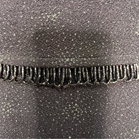 Vintage Scott McClintock Black Sparkle Evening Gown Petite 4 Beaded Formal - Picture 5 of 11